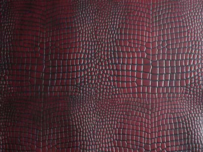 Burgundy leather tile